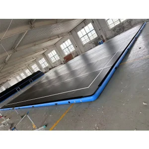 स्क्वायर inflatable जिम्नास्टिक्स मैट 14*14 मीटर बड़ा एयर फ्लोर एयर ट्रैक एक्रोबेटिक्स के लिए