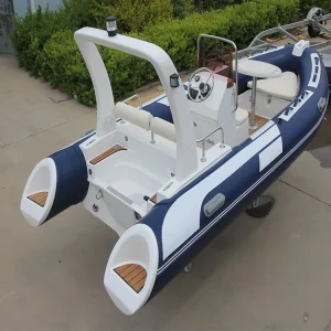 Stabiel Ontwerp Glasvezel Romp Opvouwbare Opblaasbare RIB Boot 1,2mm PVC Sportjacht Voor Oceaanwateren Meer Vissen Hypalon Duikers