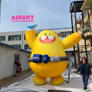 Stage Party Inflatable Cartoon Character Mascot Balloon for Business Activity customized Inflatable Cartoon Doll with Kite