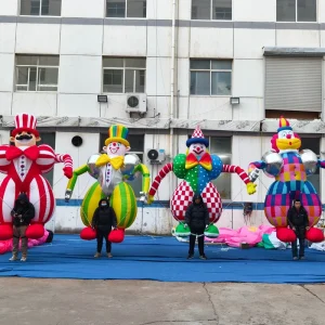 Desfile de Performance em Palco, Sinal Personalizado, Fantasia de Palhaço Inflável, Fantoches de Palhaço Infláveis para Desfile ao Ar Livre