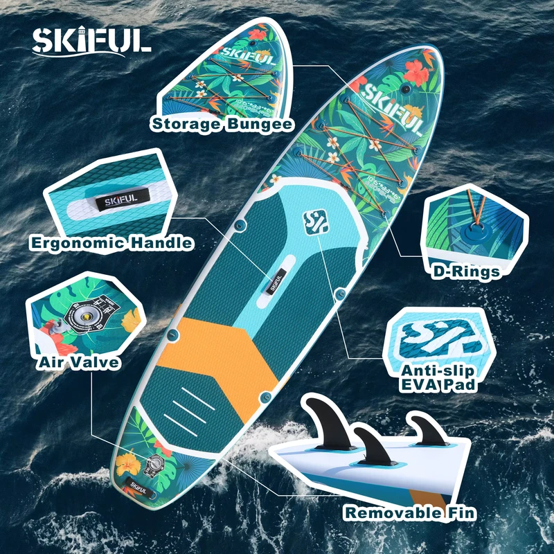 Stand Up Paddleboard Duurzaam Opblaasbaar SUP Paddle Board Drop Stitch Materiaal voor Surfen