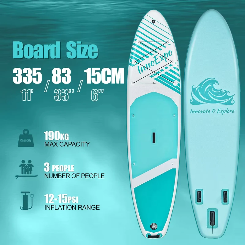 Planche de Paddle Gonflable Stand Up Paddle Surfboard Paddleboard avec Expédition Directe