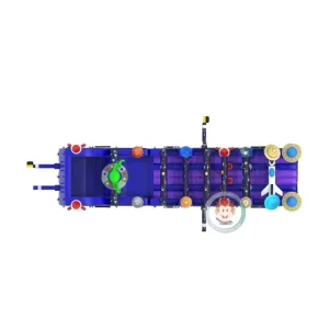 Star Ship Inflatable Obstacle Course Space Themed Bounce House with Rocket Slides Alien Prints Adventure Playground