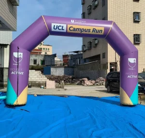 Start Finish Line Archway 20ft Waterproof Inflatable with Electric Blower for Outdoor Party Race Advertising Model