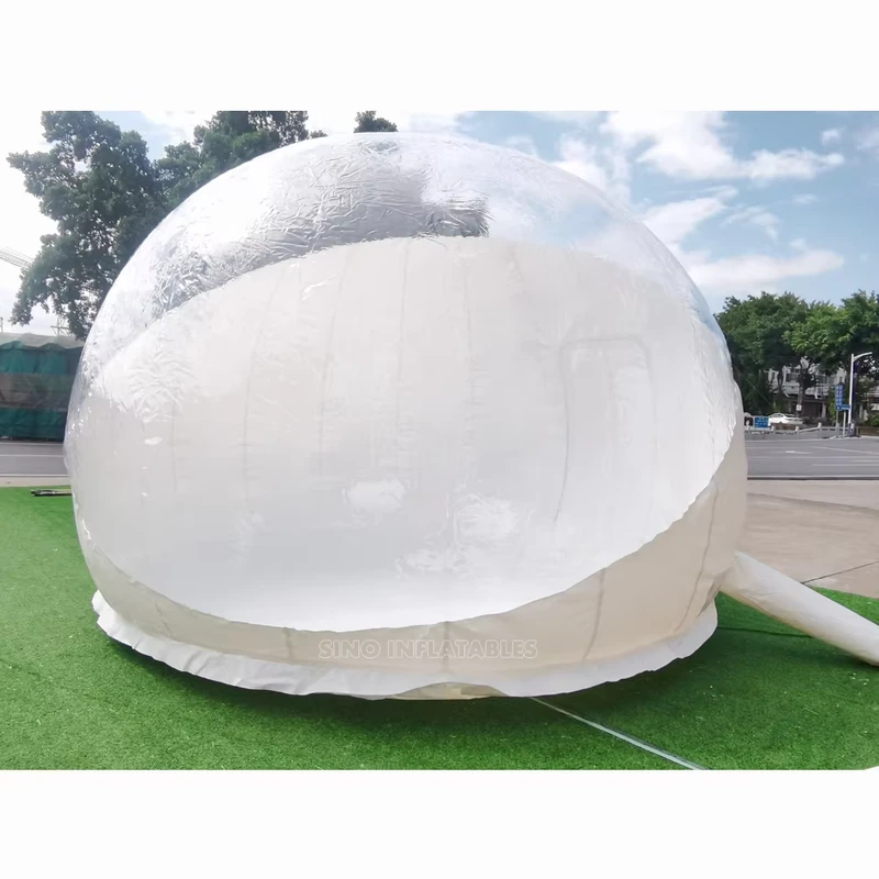 Tienda de camping inflable de burbuja de domo único con estructura de acero sin túnel, de Guangzhou Inflatables