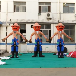 Street Walking Parade Decoration Inflatable Pumpkin Skull Puppets Costume for Halloween Festival