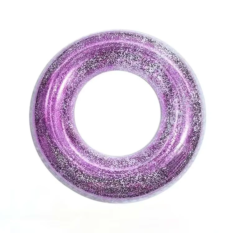 Anelli da nuoto glitterati per adulti per decorazioni di feste estive in spiaggia, galleggianti gonfiabili per piscina