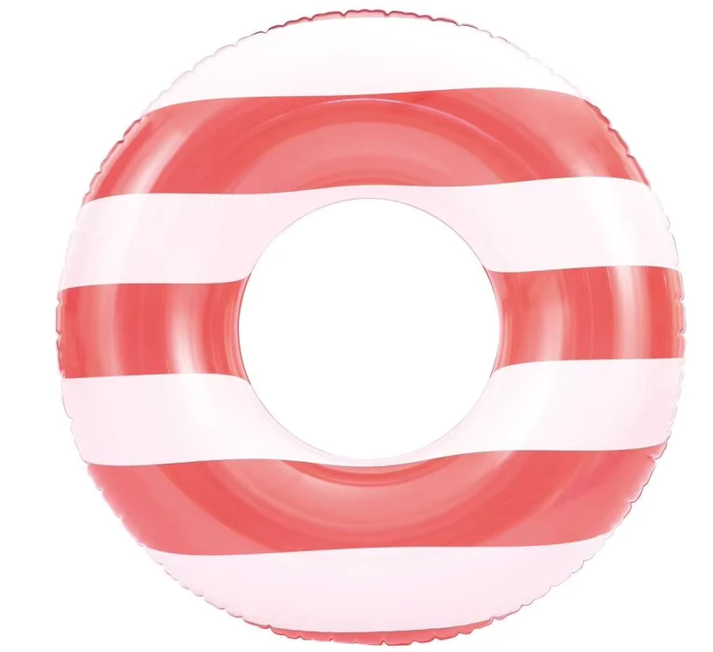 Decoração de Festa de Verão na Praia, Anéis de Natação para Adultos, Flutuador de Piscina com Listras, Balsa Inflável, Tubo de Natação