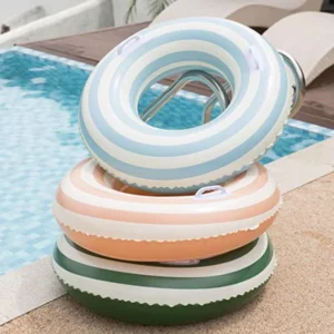 Summer Beach Pool PVC Inflatable Swim Floats Durable Eco Friendly Foldable Portable Kids Adult Swimming Rings