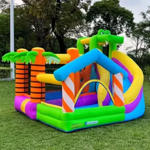 Summer Coconut Tree Shaped Waterproof PVC Inflatable Castle Children’s Slide and Bouncy Castle