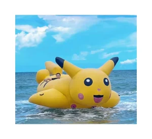 ของเล่นน้ำหมุนวนลอยน้ำสนุกในฤดูร้อน เรือดิสโก้แบบลากได้