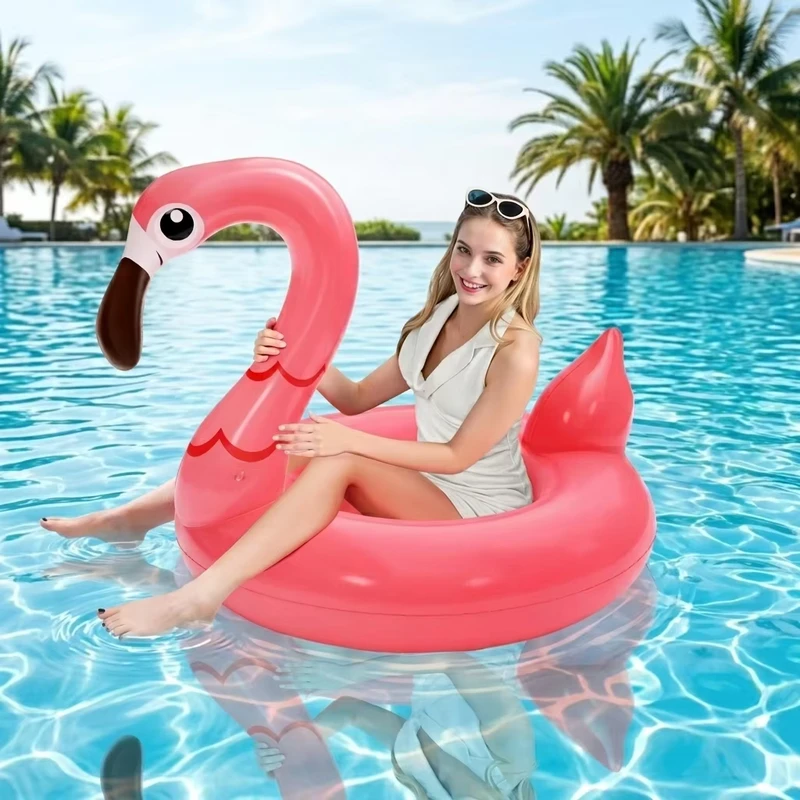 Anelli da nuoto gonfiabili per animali in PVC per le vacanze estive, anelli galleggianti portatili per piscina