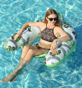 Sommer Aufblasbare Meerjungfrau Flugzeug Regenbogen Kuh Baby Kleinkind Süßigkeiten Schwimm-Lounger Pool mit Netz Pool Float Stuhl
