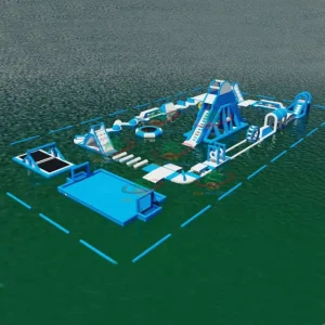 Summer Inflatable Sea Island Obstacles Equipment Set Floating Water Park with Obstacles for Water Parks