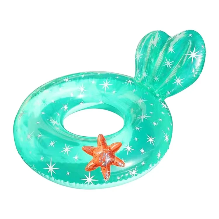 Anillo de natación inflable en forma de estrella de mar, silla flotante con reposacabezas, sofá inflable para piscina