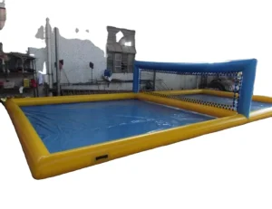 Summer Inflatable Volleyball Court With Floor Pool and Court in One