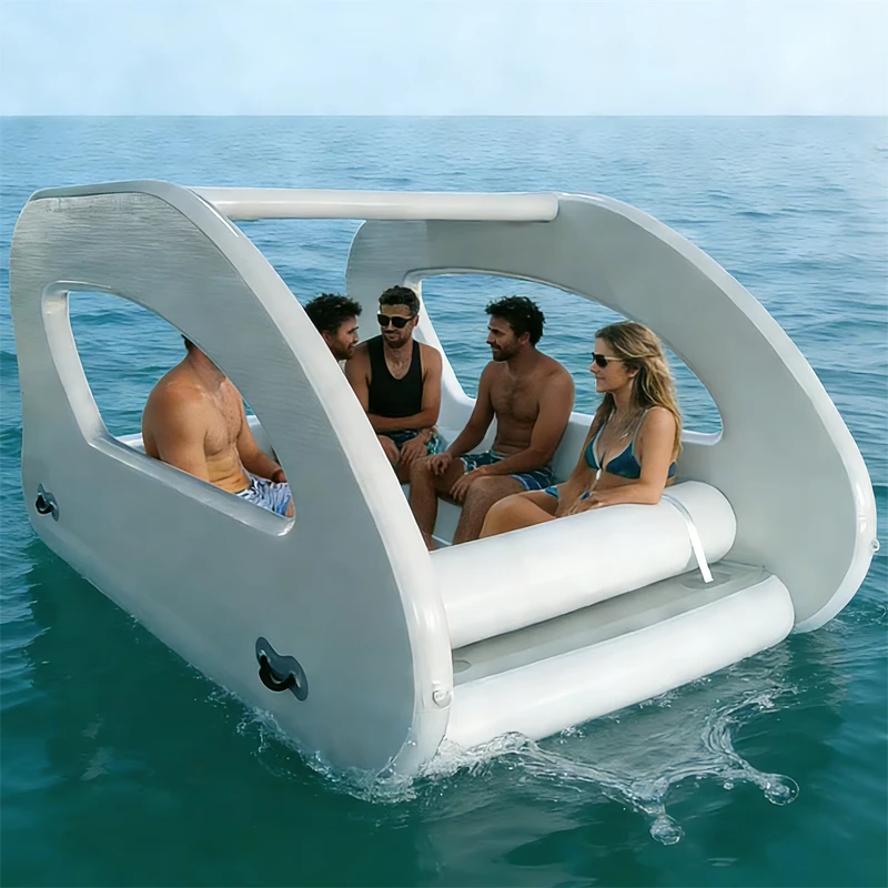 Sommer Aufblasbare Yacht Elektrisches Aufblasboot Angeln Segeln Wasserplattform Familienfeier