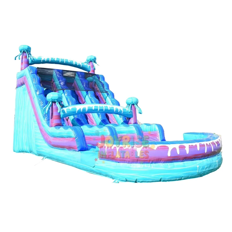 Scivolo gonfiabile a tema oceano per bambini, scivolo gonfiabile commerciale, scivolo gonfiabile