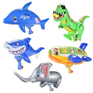 Summer Outdoor Inflatable Kids Toys Beach Water Gun Funny Shark Dolphin Animal Toys for Kids