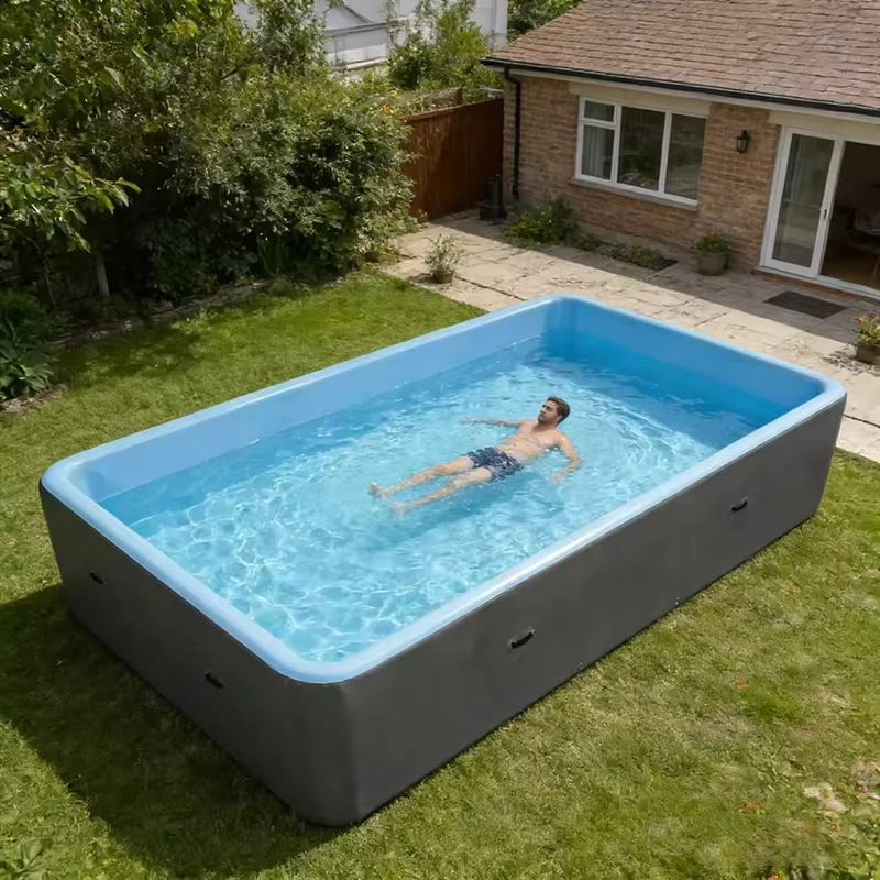 Spa Gonfiabile di Grandi Dimensioni in PVC per Esterni e Piscina per Bambini - Piscina da Nuoto Drop Stitch