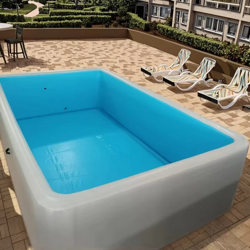 Zomer Buiten Zwembad Grote Opblaasbare Spa en Kinderzwembad Drop Stitch Zwembad
