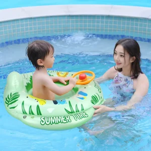Summer PVC Inflatable Swim Ring Kids Water Fun Pool Toys Environmental Protection for Baby Child Kids Seat Float Swimming Rings