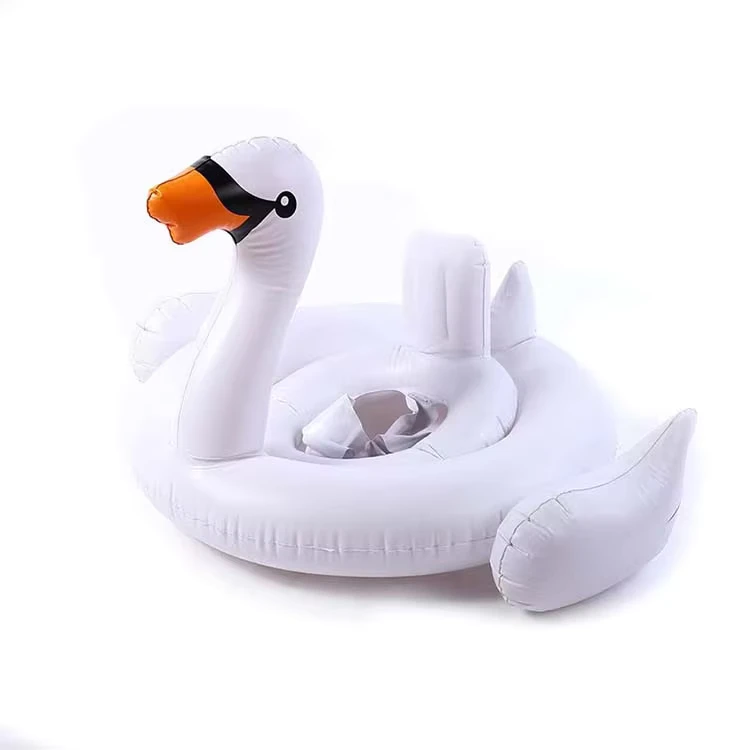 Tubo de Natação Inflável de PVC Verão Cisne Branco Inflável Flutuador de Piscina Flamingo Rosa Anel de Natação Criança 1000pcs