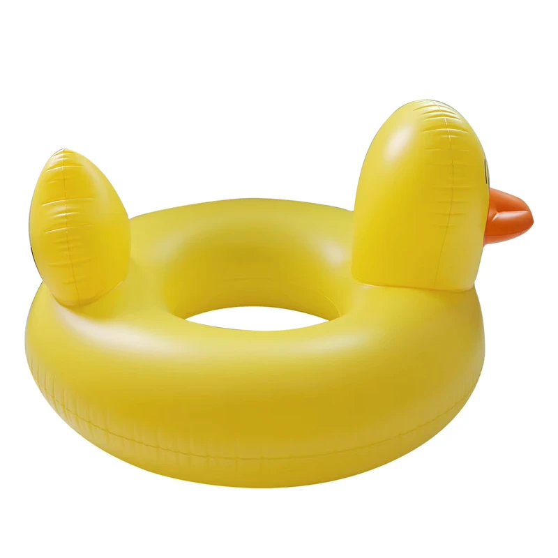 Sommerparty Schwimmspaß Individueller Cartoon Aufblasbarer Gelber Entenpoolring