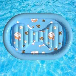 Lounge Gonflable pour Animaux de Compagnie - Jouet de Chien - Piscine Flottante en PVC - Durable - Capacité Max 100kg - Utilisation Intérieure et Extérieure