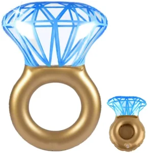 Summer Playground Swimming Inflatable Diamond Ring Water Pump Water Bottles Inflatable Water Park Tube Swim Ring