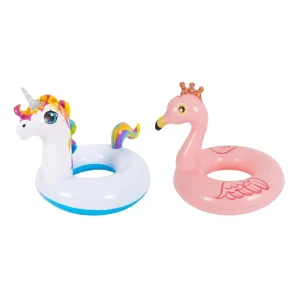 Summer Pool Float Unicorn Flamingo Shape Swim Ring Float Inflatable Swimming Ring for Kids