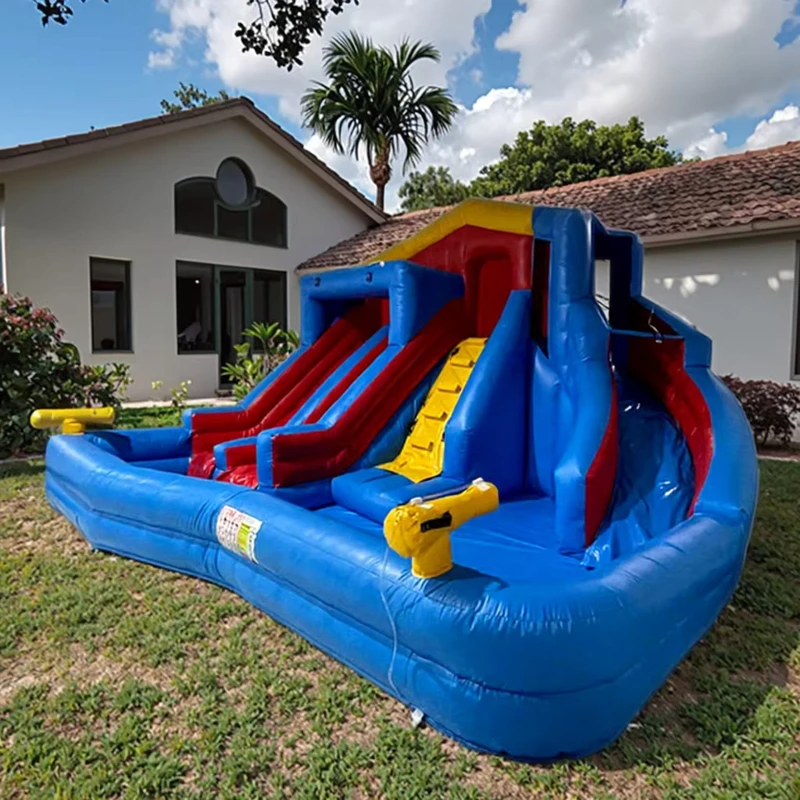 Seluncur Air Inflatable Populer Musim Panas untuk Kolam, untuk Remaja dan Dewasa, Penggunaan Komersial, Mudah Dipasang, Terbuat dari PVC 0.55mm, Bersertifikat CE EN71 EN14960