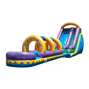 Sunshine Themed Eco Friendly PVC Material Inflatable Water Slide Slip N Slide Extension Kids Summer Water Play Equipment