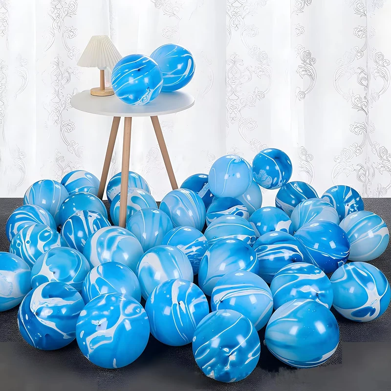 Globos de Fiesta de Mármol de 10 Pulgadas de Calidad Superior, Decoraciones para Cumpleaños