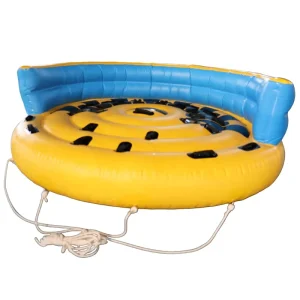 Superior Quality Commercial 8 Rider Inflatable Towable Sofa Tube for Watersports