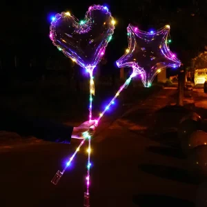 Suministro de globos Bobo multicolores iluminados, máquina de rellenar globos Bobo