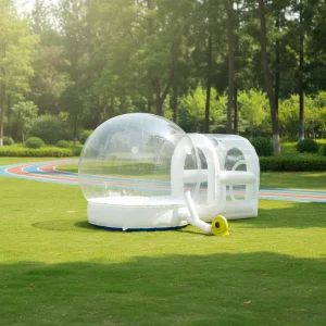 Support Customized Commercial PVC Material Inflatable Castle Bubble House For Kids Outdoor Playground Party Rentals