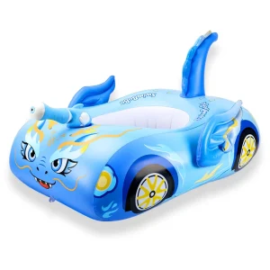 Swimbobo Durable PVC Baby Pool Float Inflatable Swimming Ring for 36 Months Kids with Marine Animal Floating Toys