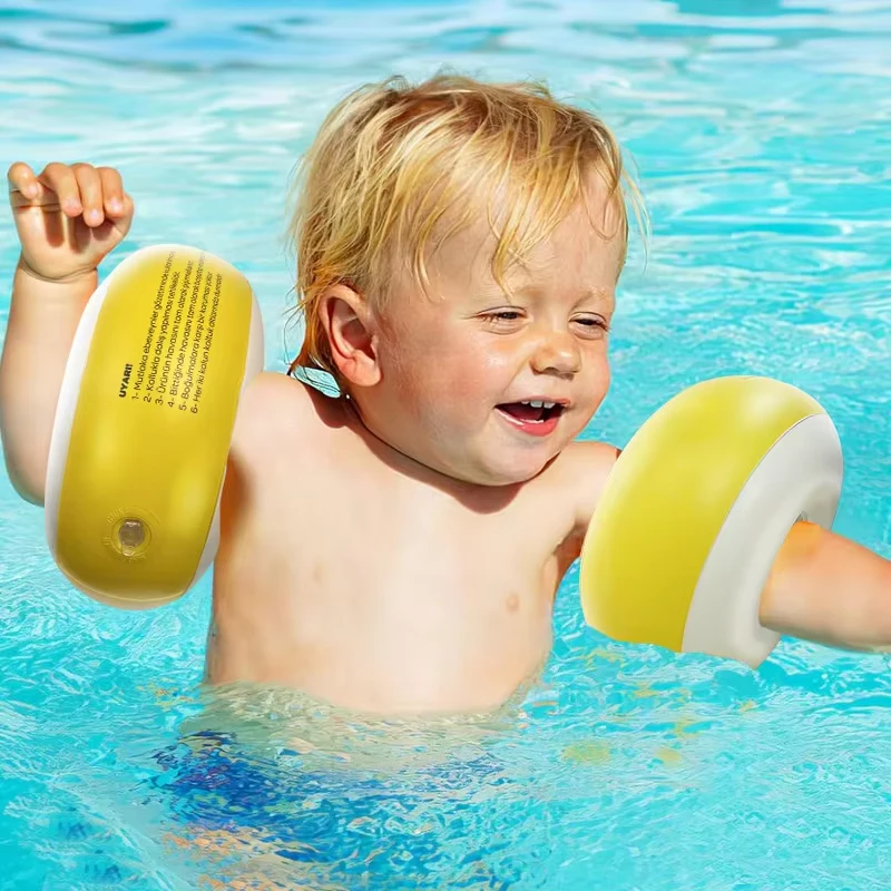 Bracciale Galleggiante per Bambini in PVC con Spugna, Leggero e Sicuro, Aiuto per l'Allenamento, Facile da Trasportare per Piscina e Spiaggia