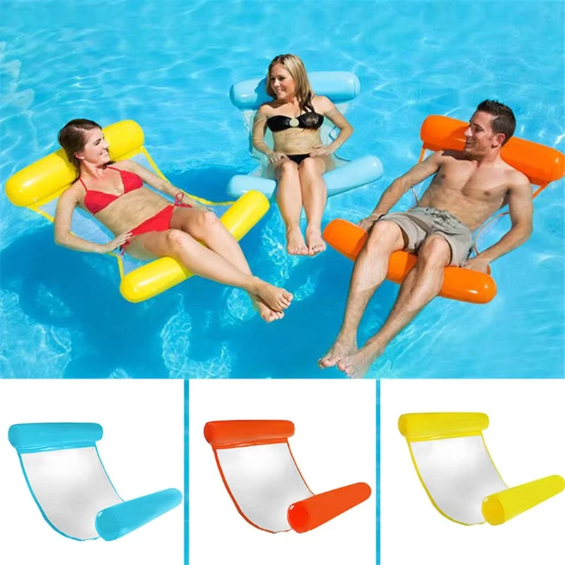 Flotador de piscina inflable, colchón inflable, silla de descanso inflable de PVC, hamaca de piscina