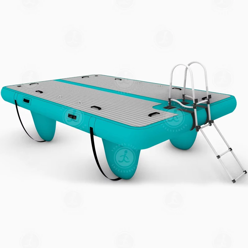 Dock Gonfiabile Portatile per Moto d'Acqua Piattaforma di Nuoto Dock Gonfiabile