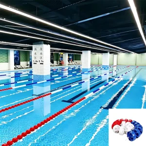 Bóia de Separação de Faixa de Competição Especial para Piscina, Linha de Água, Linha de Separação de Padrão Nacional para Piscinas