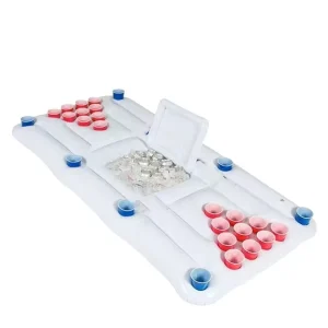 Attrezzatura da gioco in acqua per piscina gonfiabile, tavolo da beer pong gonfiabile
