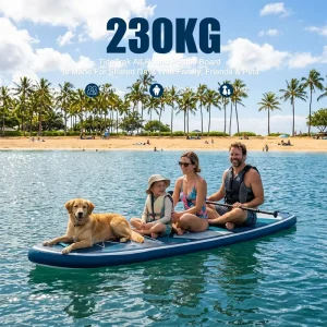 TIDETREK 11’6″ 35″ CE Certified with Kayak Seat Subboard Stand up Paddle Board Surfing Subs Inflatable Surfboard Tabla Surf
