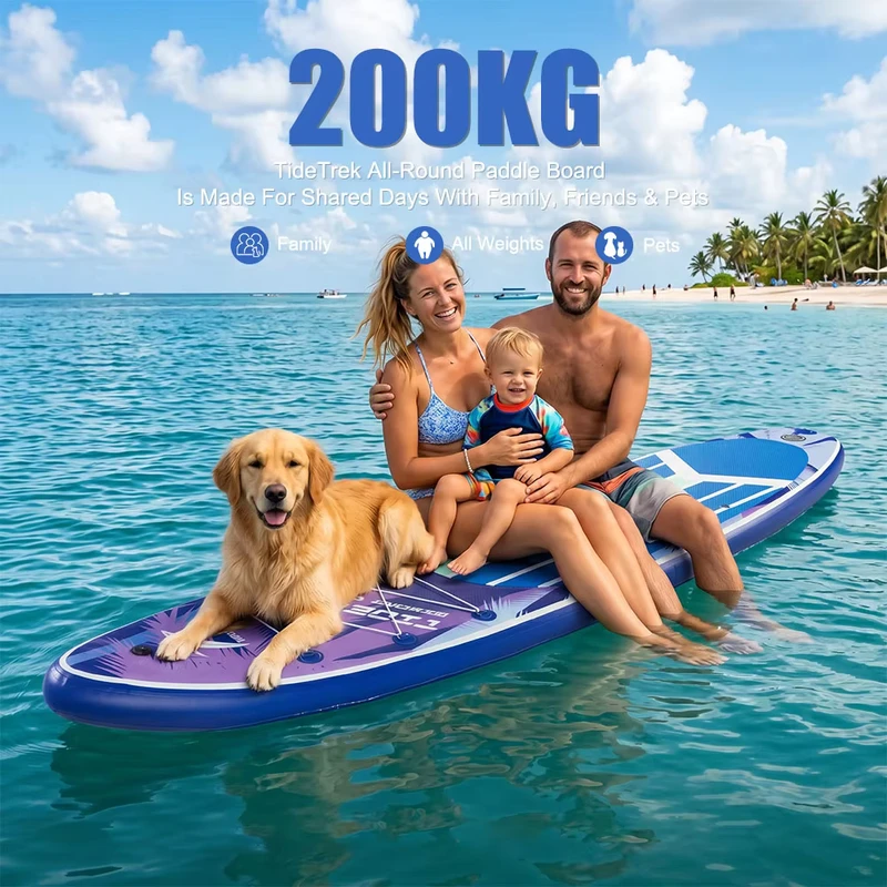 TIDETREK 350*83*15cm 고급 패들 서프 보드 타블라 데 파델 SUP 보드 스탠드 업 패들 보드 sup 패들보드