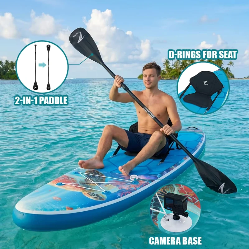 TIDETREK 350cm Custom Waterplay Surfing Drop Stitch Paddle Board Inflatable Stand Up Tablas Sup Padle Board Surfboard