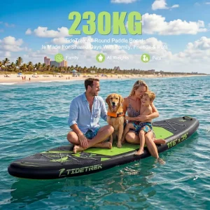 TIDETREK 350cm 인플레이터블 패들보드 맞춤형 서브보드 고품질 소프트탑 패들 보드 카약 시트 패들 보드 ISUP