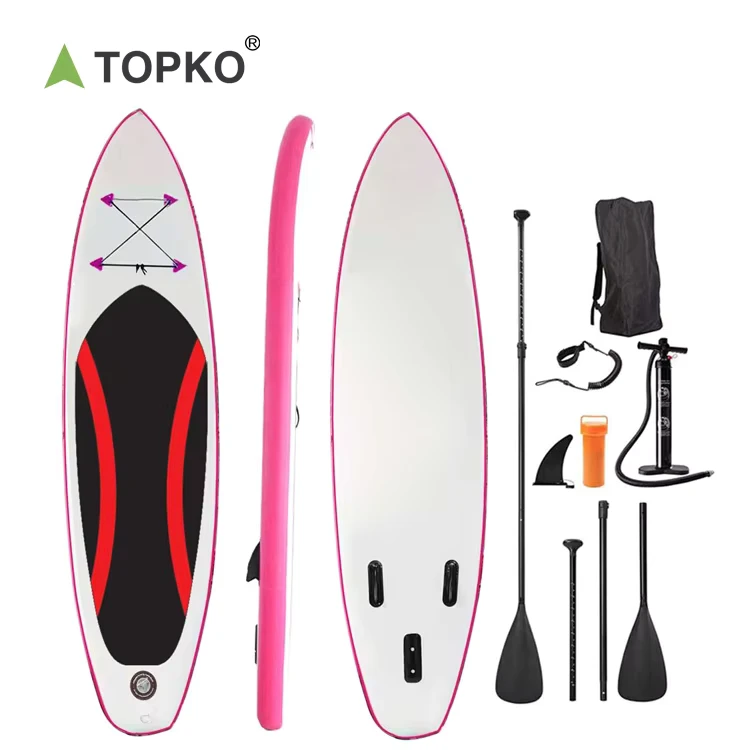 Planche de paddle TOPKO, planche de surf souple pour adulte, planche de paddle gonflable en PVC