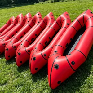 TPU Durable Lightweight Inflatable Packraft Portable Backpack Kayak Foldable Boat Outdoor Fishing Rafting Adventure 1 Person