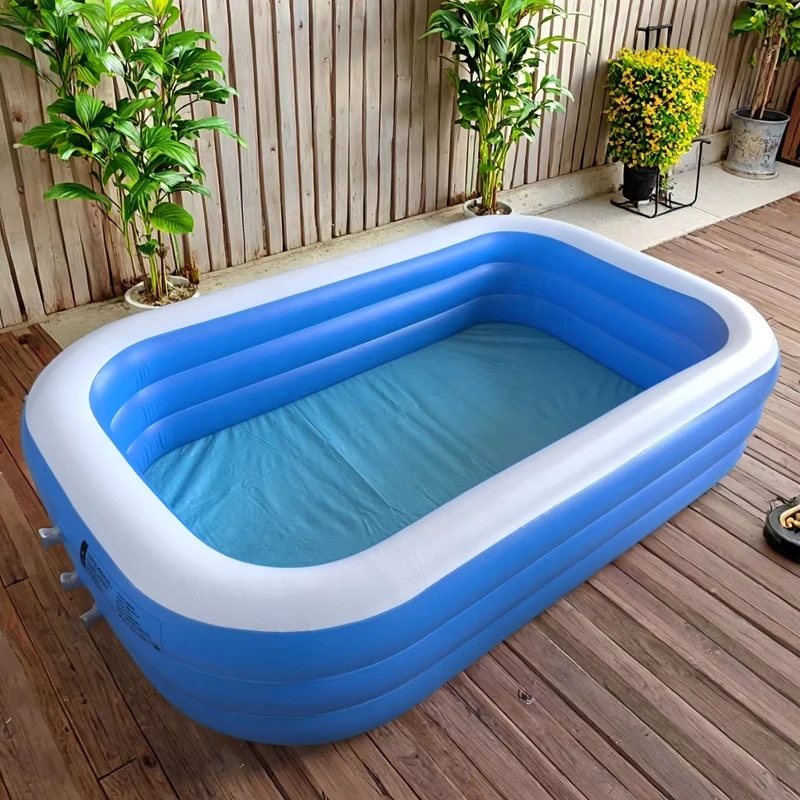 สระว่ายน้ำพกพาแบบเป่าลม PVC สำหรับเด็ก ทนทาน เป็นมิตรกับสิ่งแวดล้อม น้ำหนักเบา พกพาสะดวก ขนาดปรับได้